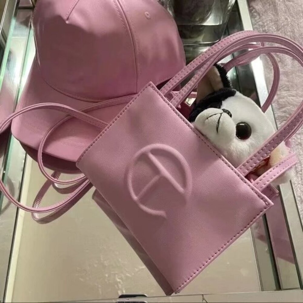 Telfar Small Pink Shopping Bag